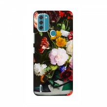 Брендновые Чехлы для Nokia C31 - (PREMIUMPrint) Nike цветы - купить на Floy.com.ua