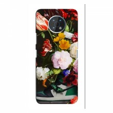 Брендновые Чехлы для Nokia G50 - (PREMIUMPrint) Nike цветы - купить на Floy.com.ua