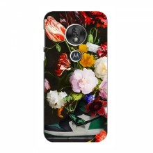 Брендновые Чехлы для Motorola MOTO G7 Power - (PREMIUMPrint) Nike цветы - купить на Floy.com.ua