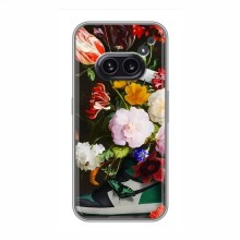 Брендновые Чехлы для Nothing Nothing Phone 2a - (PREMIUMPrint) Nike цветы - купить на Floy.com.ua