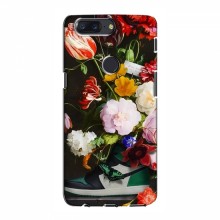 Брендновые Чехлы для OnePlus 5T - (PREMIUMPrint) Nike цветы - купить на Floy.com.ua