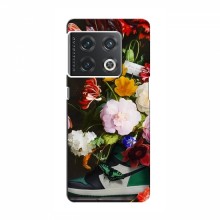 Брендновые Чехлы для OnePlus 10 Pro - (PREMIUMPrint) Nike цветы - купить на Floy.com.ua