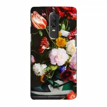 Брендновые Чехлы для OnePlus 6 - (PREMIUMPrint) Nike цветы - купить на Floy.com.ua