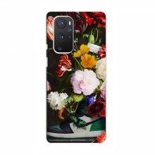 Брендновые Чехлы для OnePlus 9 Pro - (PREMIUMPrint) Nike цветы - купить на Floy.com.ua