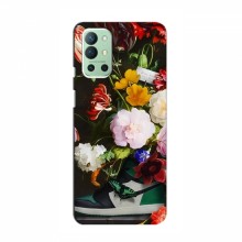 Брендновые Чехлы для OnePlus 9R - (PREMIUMPrint) Nike цветы - купить на Floy.com.ua