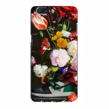 Брендновые Чехлы для OnePlus 5 - (PREMIUMPrint) Nike цветы - купить на Floy.com.ua