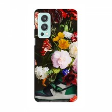 Брендновые Чехлы для OnePlus Nord 2 - (PREMIUMPrint) Nike цветы - купить на Floy.com.ua