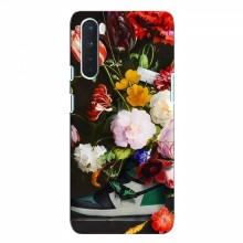 Брендновые Чехлы для OnePlus Nord - (PREMIUMPrint) Nike цветы - купить на Floy.com.ua