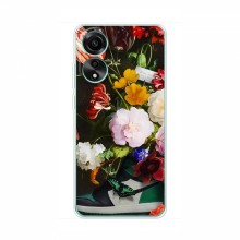 Брендновые Чехлы для OPPO A18 - (PREMIUMPrint) Nike цветы - купить на Floy.com.ua