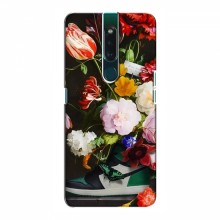 Брендновые Чехлы для OPPO F11 - (PREMIUMPrint) Nike цветы - купить на Floy.com.ua