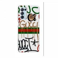 Брендновые Чехлы для OPPO Reno 5 (4G) - (PREMIUMPrint) Стиль GUUCI - купить на Floy.com.ua