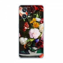 Брендновые Чехлы для RealMe 9 - (PREMIUMPrint) Nike цветы - купить на Floy.com.ua