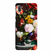 Брендновые Чехлы для Samsung Galaxy A02 (2021) A022G - (PREMIUMPrint) Nike цветы - купить на Floy.com.ua