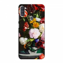Брендновые Чехлы для Samsung Galaxy A11 (A115) - (PREMIUMPrint) Nike цветы - купить на Floy.com.ua