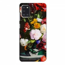 Брендновые Чехлы для Samsung Galaxy A31 (A315) - (PREMIUMPrint) Nike цветы - купить на Floy.com.ua