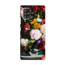 Брендновые Чехлы для Samsung Galaxy A52s 5G (A528) - (PREMIUMPrint) Nike цветы - купить на Floy.com.ua