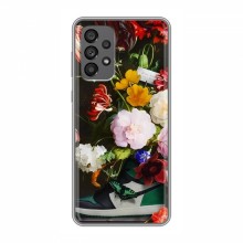 Брендновые Чехлы для Samsung Galaxy A73 (5G) - (PREMIUMPrint) Nike цветы - купить на Floy.com.ua
