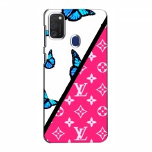 Брендновые Чехлы для Samsung Galaxy M21s - (PREMIUMPrint) Мода LV - купить на Floy.com.ua