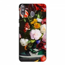 Брендновые Чехлы для Samsung Galaxy M30 - (PREMIUMPrint) Nike цветы - купить на Floy.com.ua