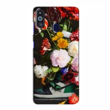 Брендновые Чехлы для Samsung Galaxy M40 - (PREMIUMPrint) Nike цветы - купить на Floy.com.ua