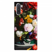 Брендновые Чехлы для Samsung Galaxy Note 10 - (PREMIUMPrint) Nike цветы - купить на Floy.com.ua