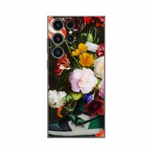 Брендновые Чехлы для Samsung Galaxy S23 Ultra - (PREMIUMPrint) Nike цветы - купить на Floy.com.ua