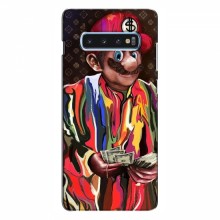 Брендновые Чехлы для Samsung S10 Plus - (PREMIUMPrint) Mario LV - купить на Floy.com.ua