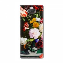 Брендновые Чехлы для Sony Xperia 10 - (PREMIUMPrint) Nike цветы - купить на Floy.com.ua