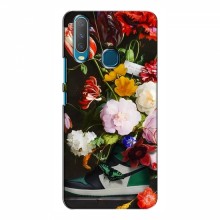 Брендновые Чехлы для ViVO Y15 - (PREMIUMPrint) Nike цветы - купить на Floy.com.ua