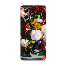 Брендновые Чехлы для Xiaomi POCO X4 GT - (PREMIUMPrint) Nike цветы - купить на Floy.com.ua