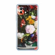 Брендновые Чехлы для Xiaomi Mi 11 - (PREMIUMPrint) Nike цветы - купить на Floy.com.ua