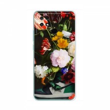 Брендновые Чехлы для Xiaomi POCO C40 - (PREMIUMPrint) Nike цветы - купить на Floy.com.ua