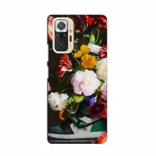 Брендновые Чехлы для Xiaomi POCO M5s - (PREMIUMPrint) Nike цветы - купить на Floy.com.ua