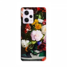 Брендновые Чехлы для Xiaomi POCO X5 Pro (5G) - (PREMIUMPrint) Nike цветы - купить на Floy.com.ua