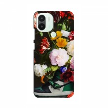 Брендновые Чехлы для Xiaomi Redmi A1 Plus - (PREMIUMPrint) Nike цветы - купить на Floy.com.ua