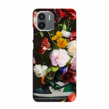 Брендновые Чехлы для Xiaomi Redmi A2 - (PREMIUMPrint) Nike цветы - купить на Floy.com.ua