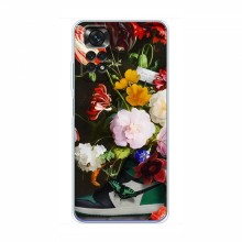 Брендновые Чехлы для Xiaomi Redmi Note 11 / 11S (Global Version) - (PREMIUMPrint) Nike цветы - купить на Floy.com.ua