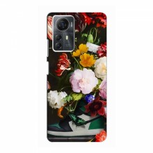 Брендновые Чехлы для ZTE Blade A72s - (PREMIUMPrint) Nike цветы - купить на Floy.com.ua