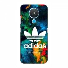 Чехлы Адидас для Нокиа 1.4 (AlphaPrint) Adidas-яркий - купить на Floy.com.ua