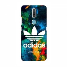 Чехлы Адидас для Нокиа 2.4 (AlphaPrint) Adidas-яркий - купить на Floy.com.ua