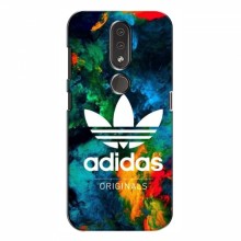 Чехлы Адидас для Нокиа 4.2 (AlphaPrint) Adidas-яркий - купить на Floy.com.ua