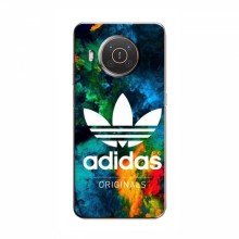 Чехлы Адидас для Нокиа Х10 (AlphaPrint) Adidas-яркий - купить на Floy.com.ua