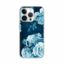 Чехлы (ART) Цветы на iPhone 16 Pro (VPrint) Голубые Бутоны - купить на Floy.com.ua