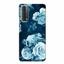 Чехлы (ART) Цветы на Huawei P Smart 2021 (VPrint) Голубые Бутоны - купить на Floy.com.ua