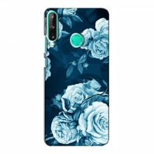 Чехлы (ART) Цветы на Huawei P40 Lite e (VPrint) Голубые Бутоны - купить на Floy.com.ua