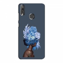 Чехлы (ART) Цветы на Huawei Y7 2019 (VPrint) Цветы на голове - купить на Floy.com.ua