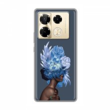 Чехлы (ART) Цветы на Infinix Note 40 Pro (VPrint) Цветы на голове - купить на Floy.com.ua