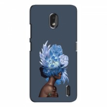 Чехлы (ART) Цветы на Nokia 2.2 (2019) (VPrint) Цветы на голове - купить на Floy.com.ua