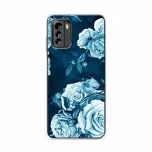 Чехлы (ART) Цветы на Nokia G60 (VPrint) Голубые Бутоны - купить на Floy.com.ua