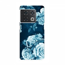 Чехлы (ART) Цветы на OnePlus 10 Pro (VPrint) Голубые Бутоны - купить на Floy.com.ua